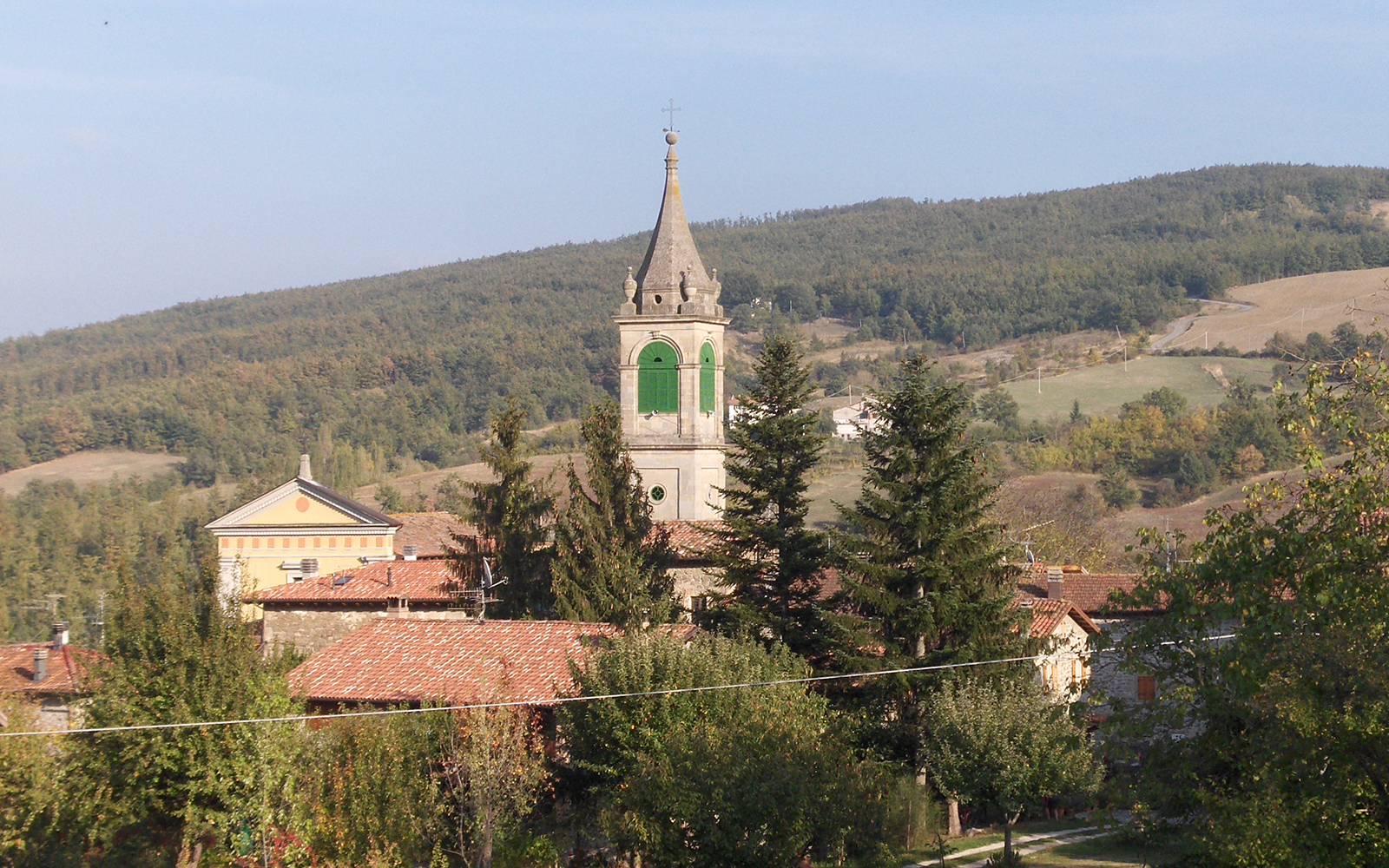Vista del centro di Burzanella